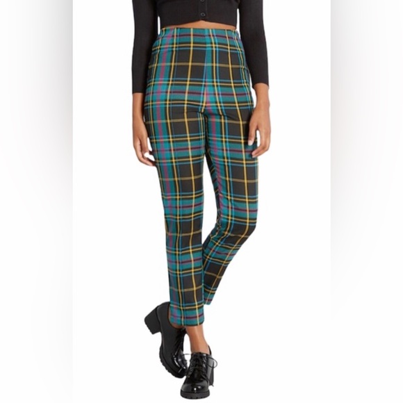Modcloth Pants - NWT 12 Modcloth X Collectif Bonnie Scholar Plaid Retro Pants